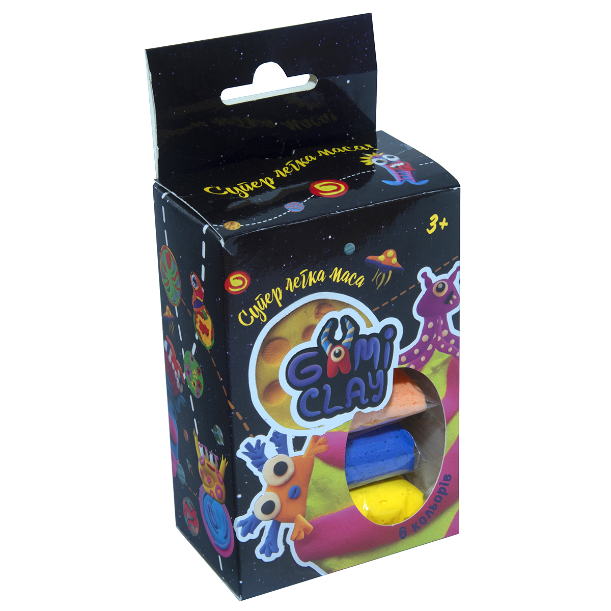 Набір маси для ліплення Gumi Clay 6 кольорів по 10 грам (71504)