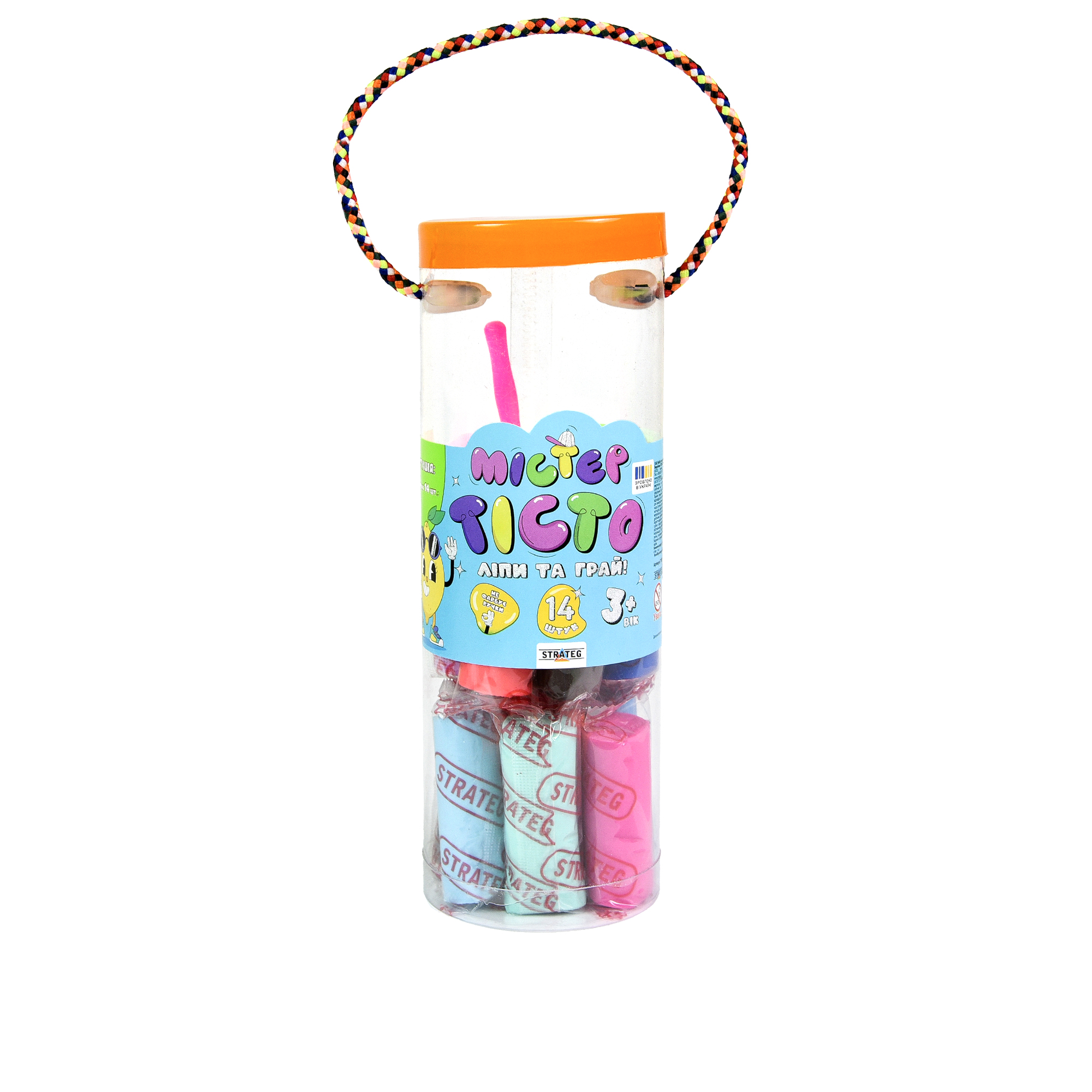 Набір маси для ліплення Містер тісто 14 кольорів у блістері (71801)