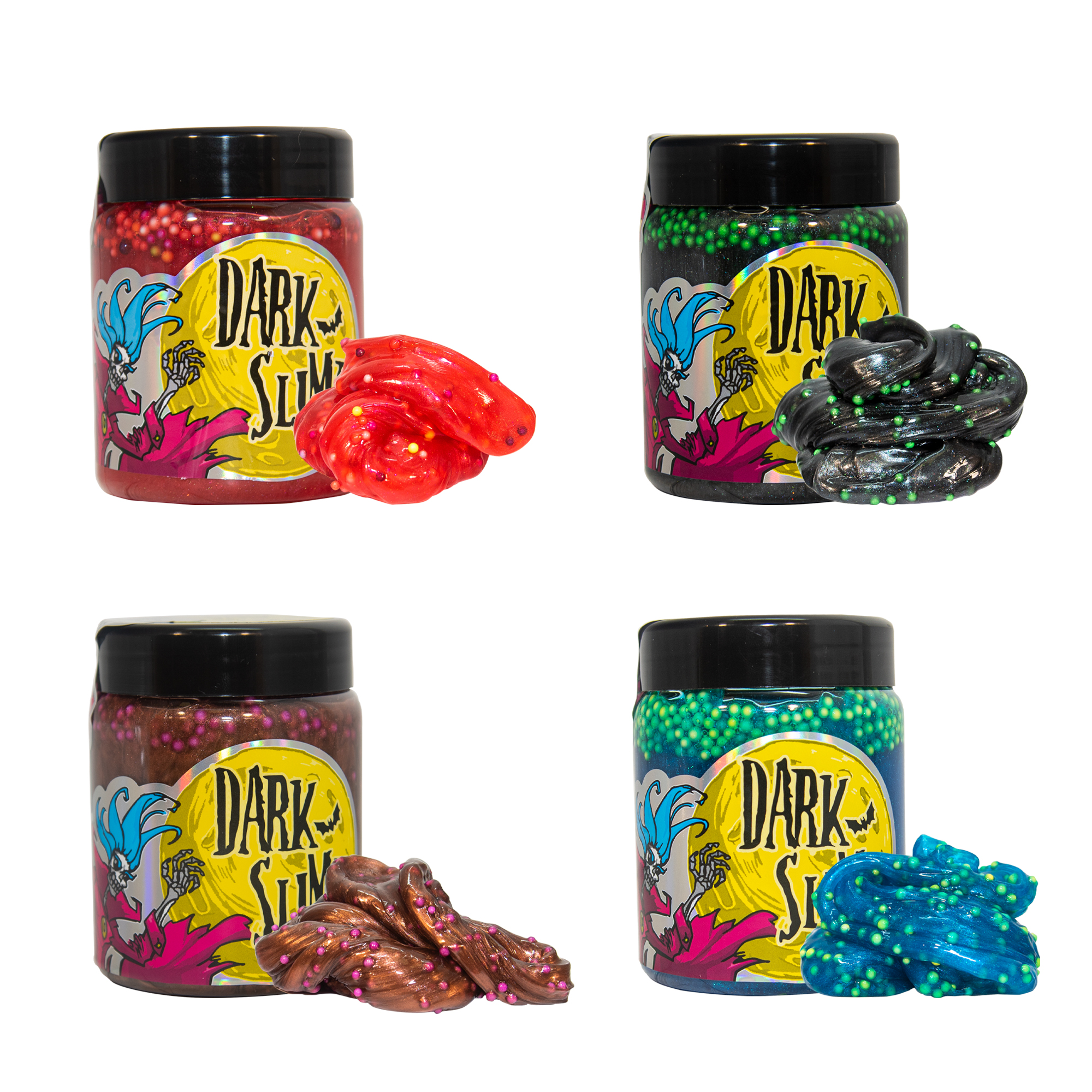 Слайм Dark slime з кульками (71831)