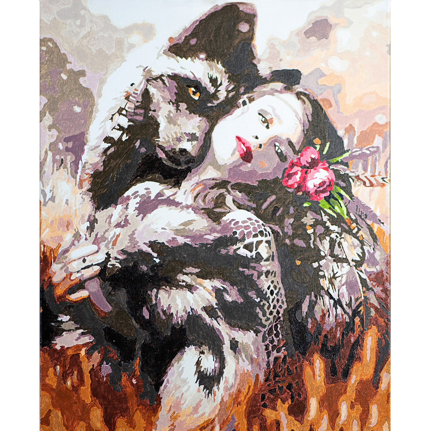 Картина за номерами ПРЕМІУМ Таємнича природа з лаком