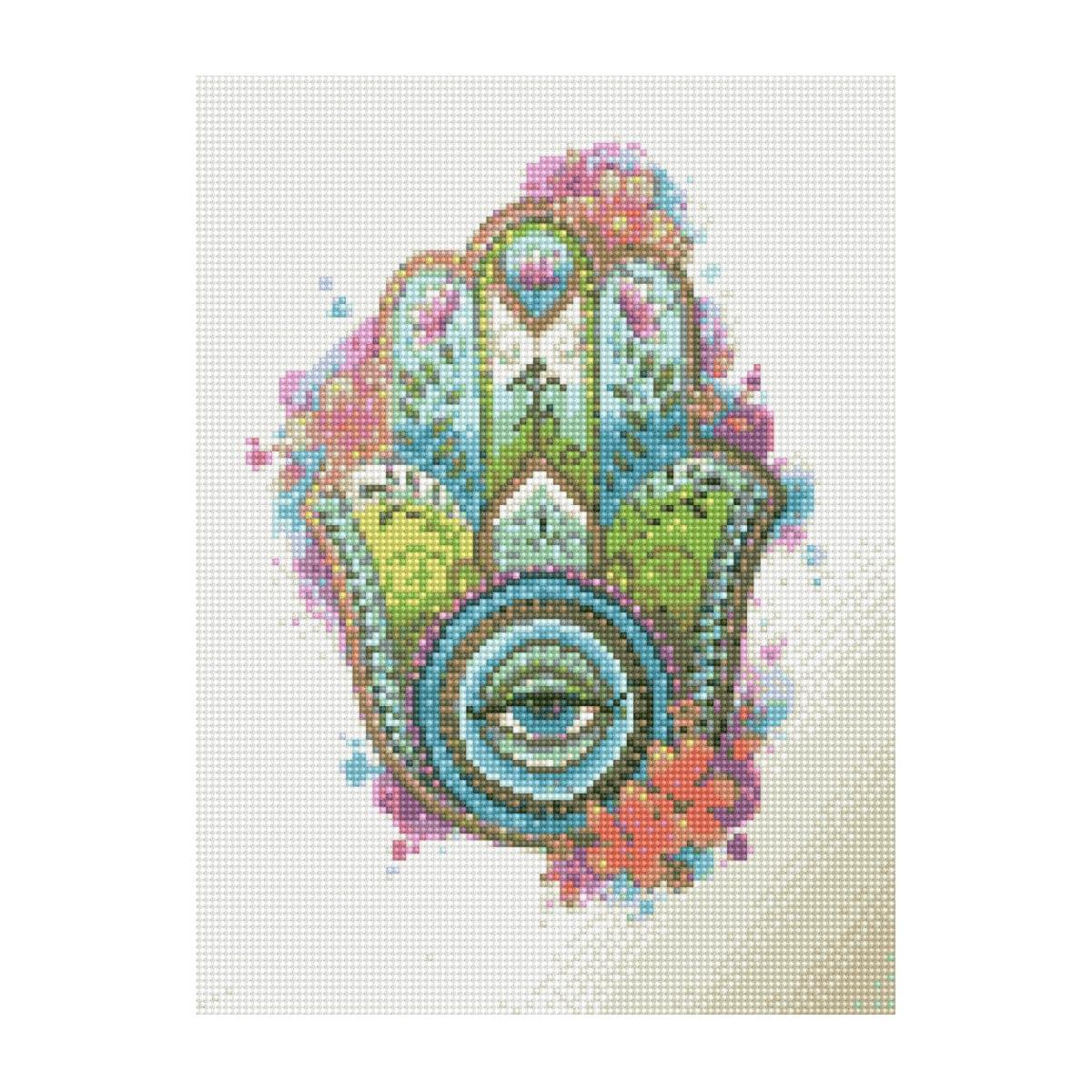 Алмазна мозаїка ПРЕМІУМ Квітковий амулет