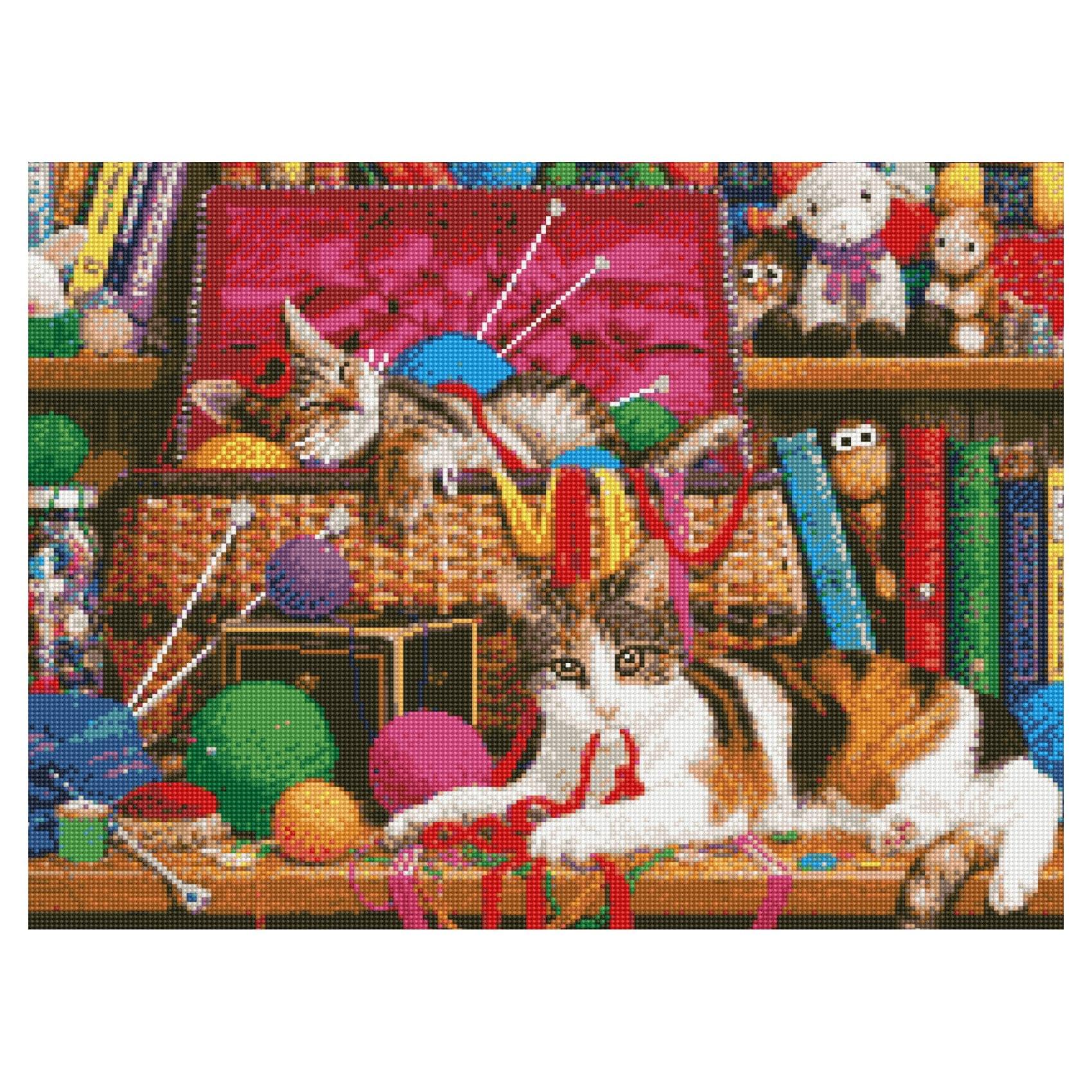 Алмазна мозаїка ПРЕМІУМ Розваги в нитках