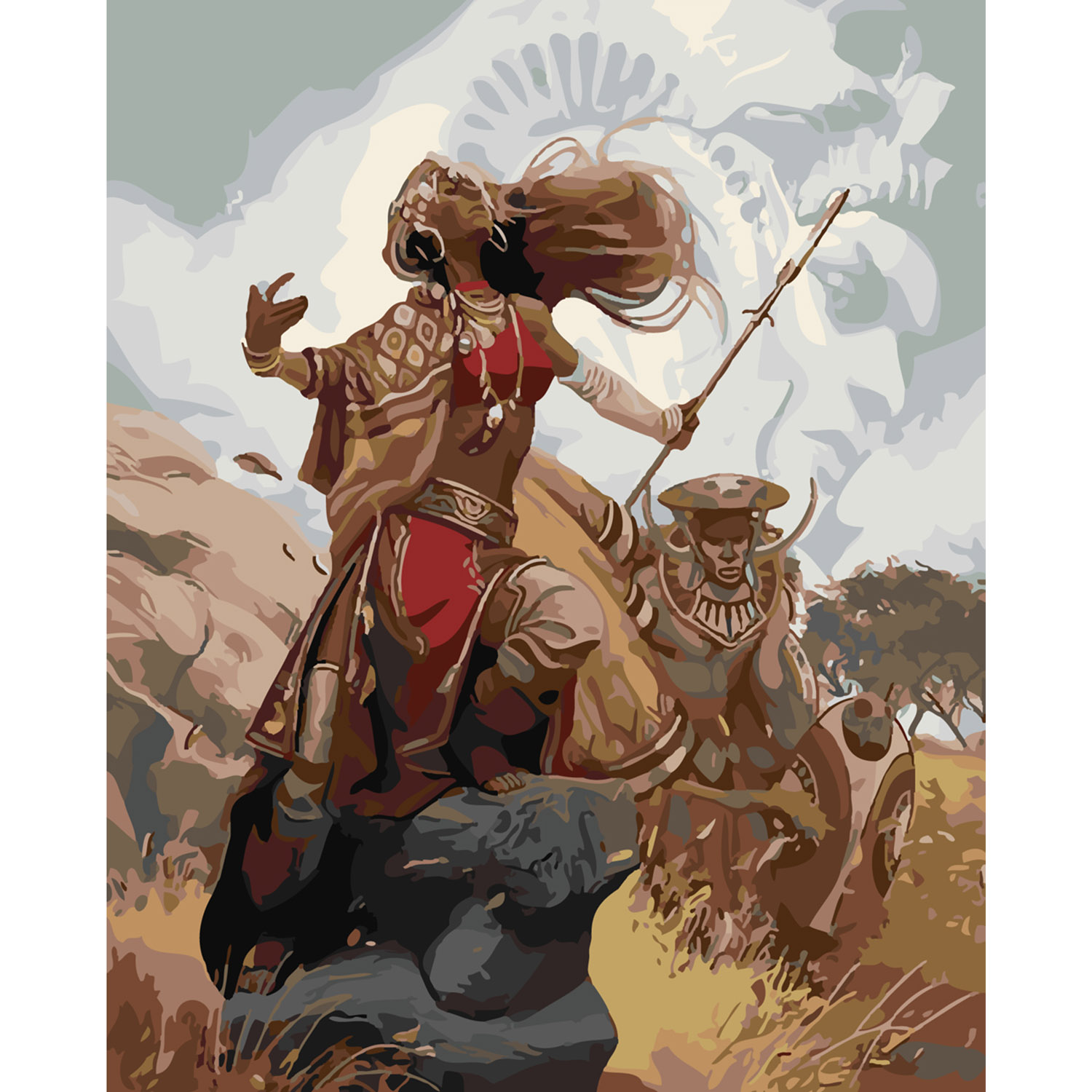 Картина за номерами ПРЕМІУМ Скіфська перемога з лаком