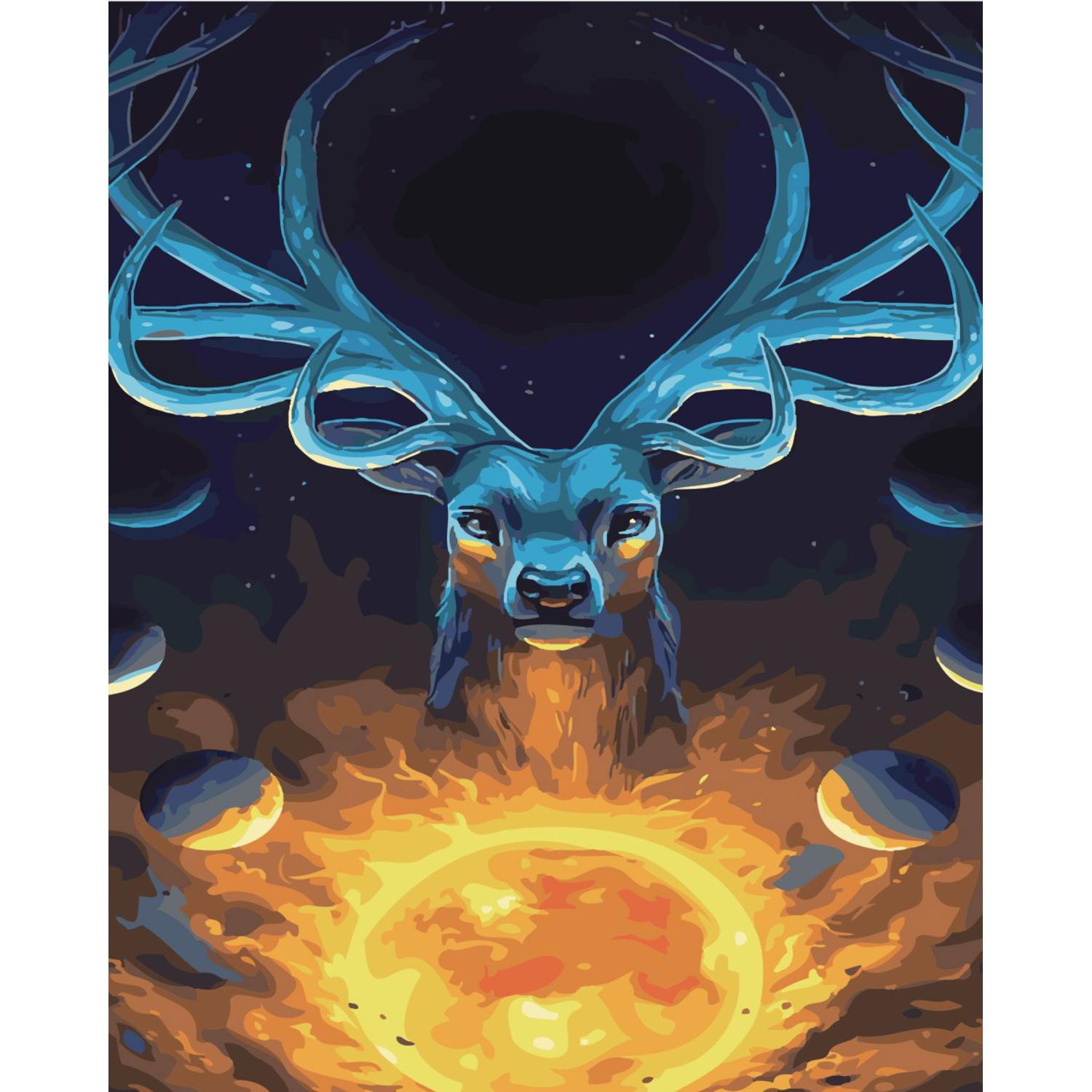 Картина за номерами ПРЕМІУМ Тотем Всесвіту з лаком