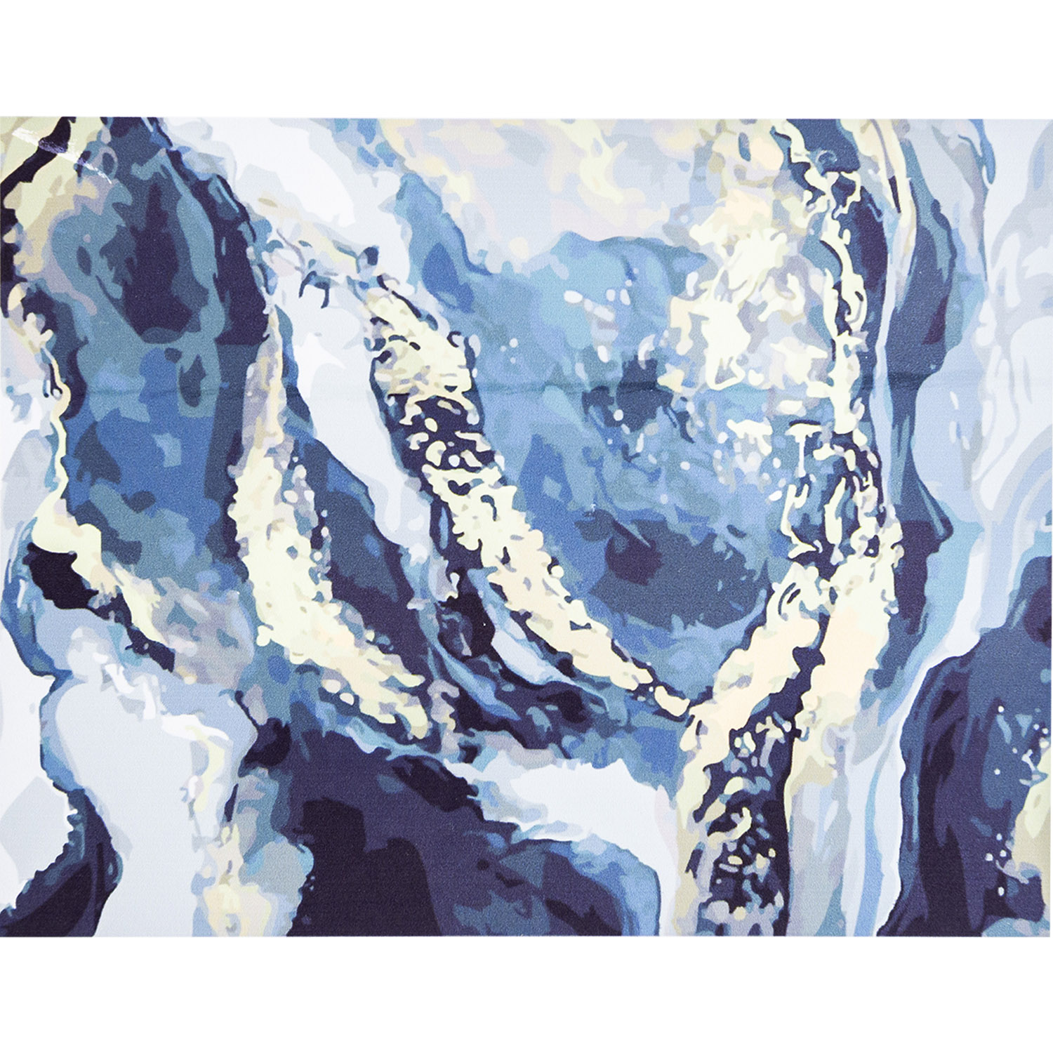 Картина за номерами ПРЕМІУМ Gray gold and white з лаком