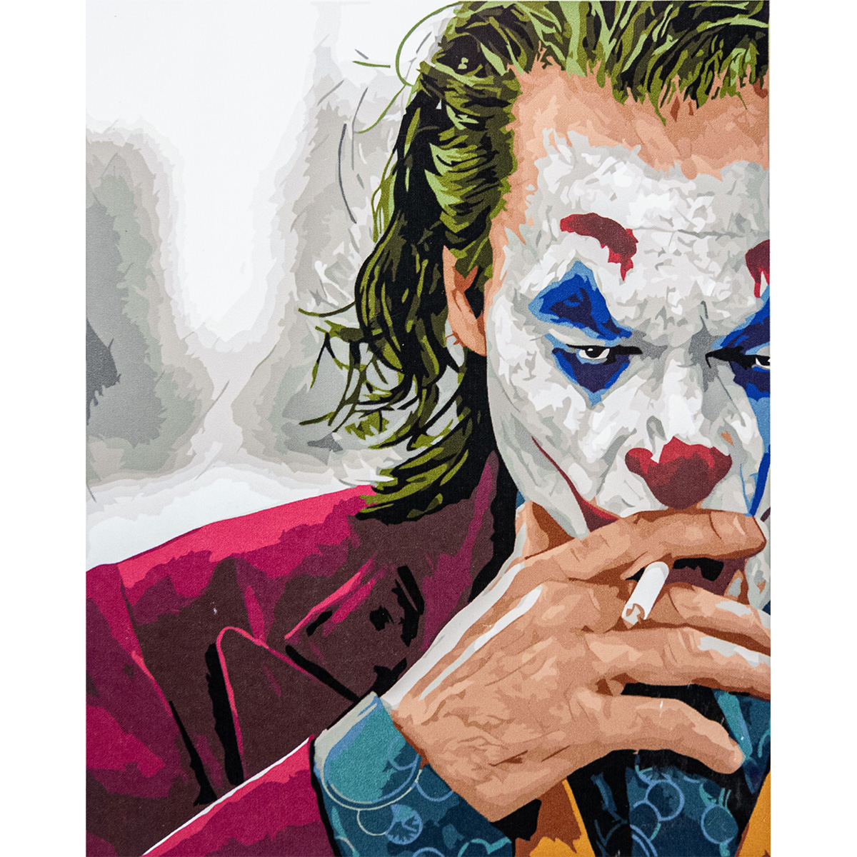 Картина за номерами ПРЕМІУМ Думки на обличчі з лаком