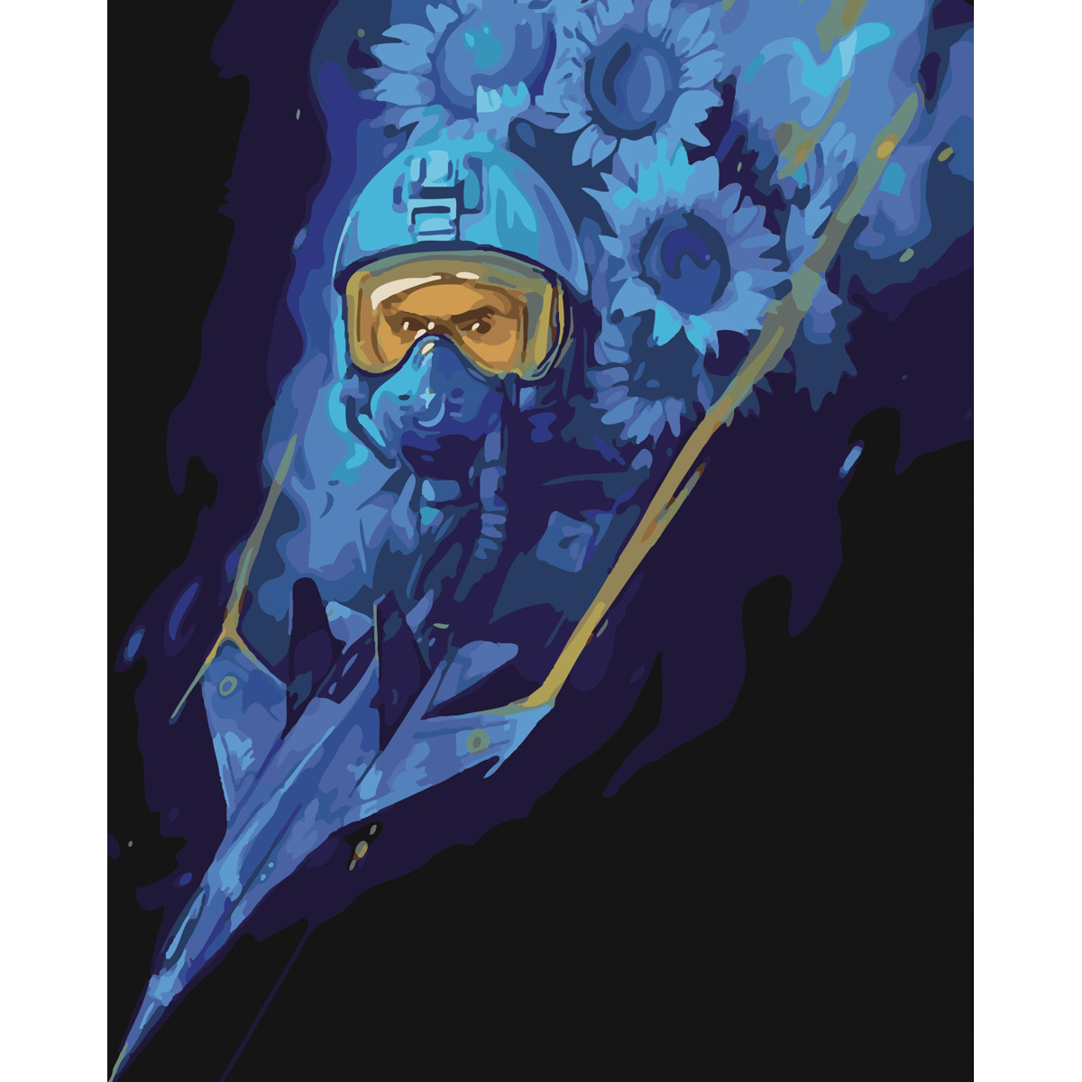 Картина за номерами ПРЕМІУМ Люті українські привиди з лаком