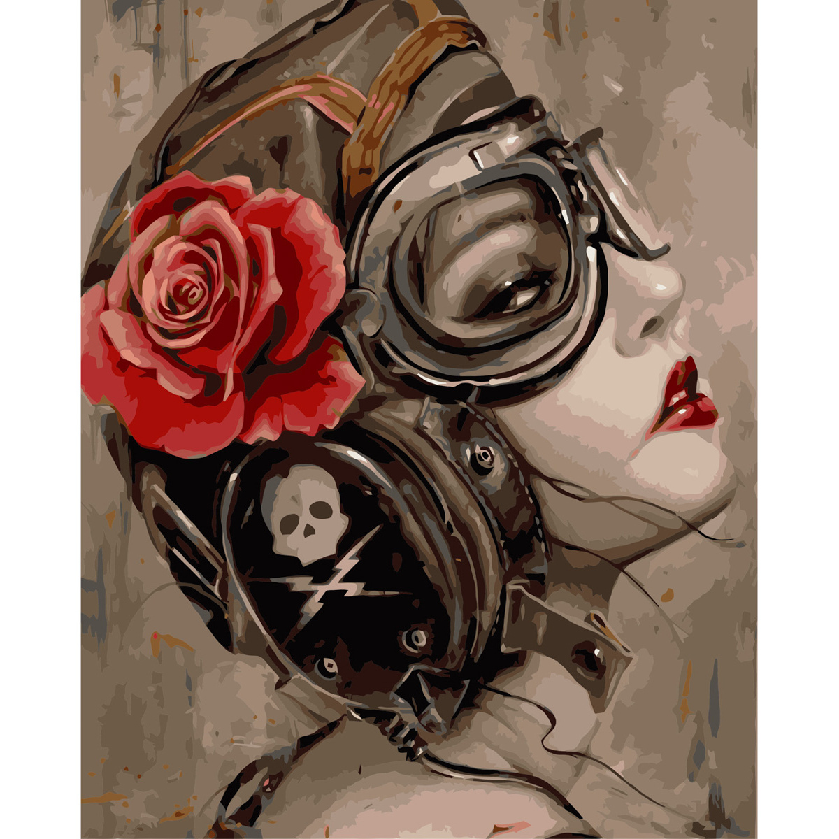 Картина за номерами ПРЕМІУМ Вбивча краса з лаком