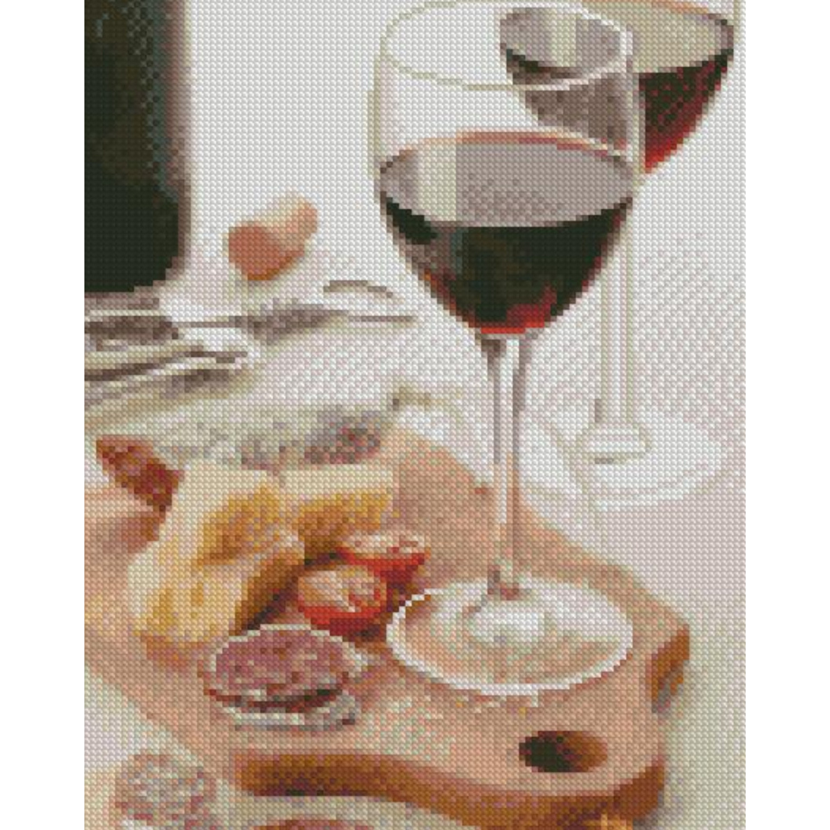 Алмазна мозаїка ПРЕМІУМ Келихи з коханням