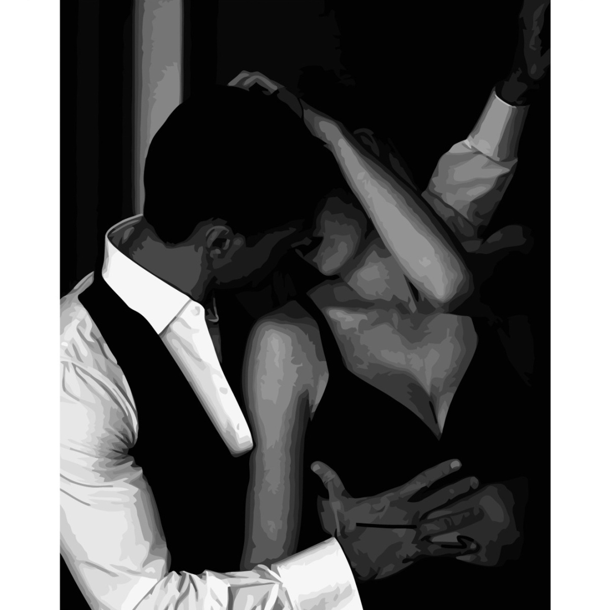 Картина за номерами ПРЕМІУМ Вогонь пристрасті з лаком