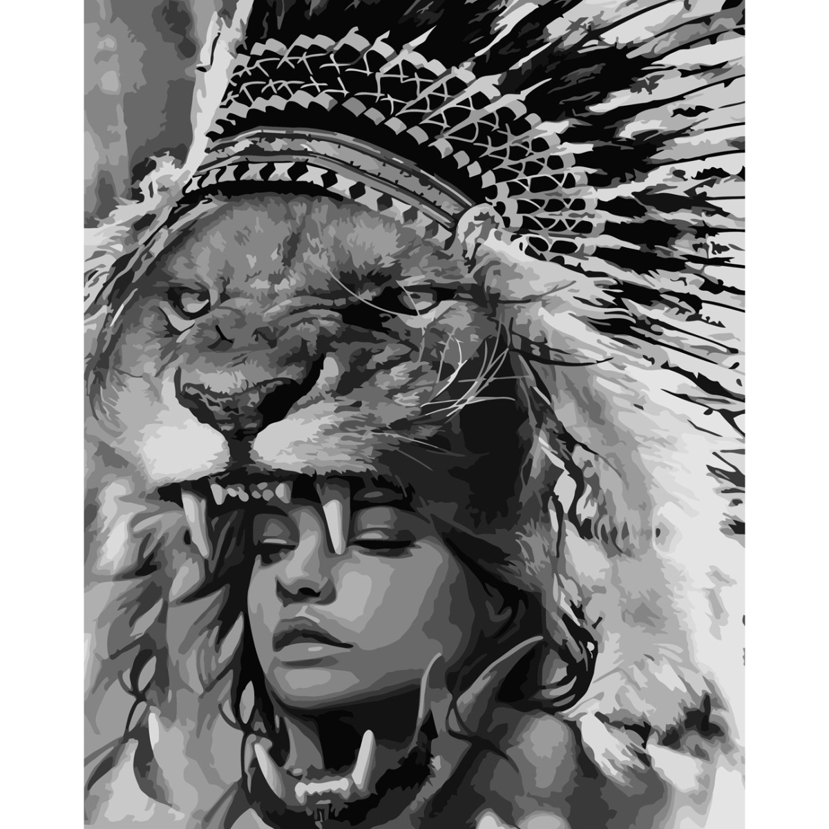 Majestätische Schönheit mit Lack