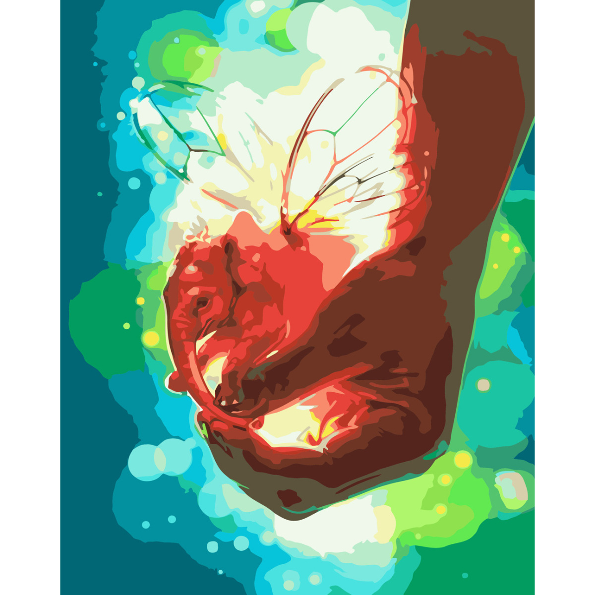 Картина по номерам ПРЕМИУМ Волшебный слоник 2 с лаком