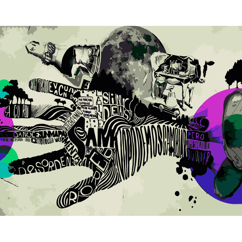 Картина за номерами ПРЕМІУМ Рука у просторі