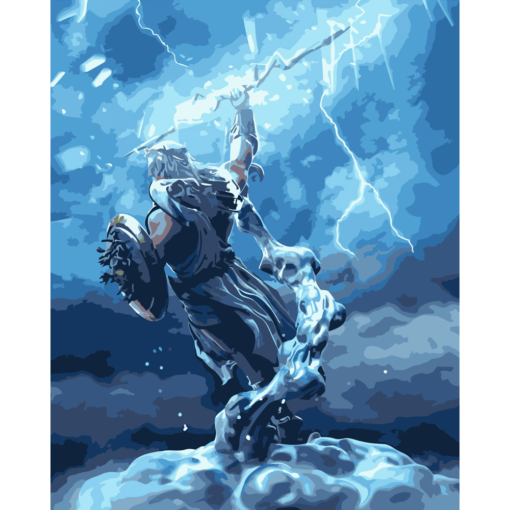 Картина за номерами ПРЕМІУМ Могучий Зевс