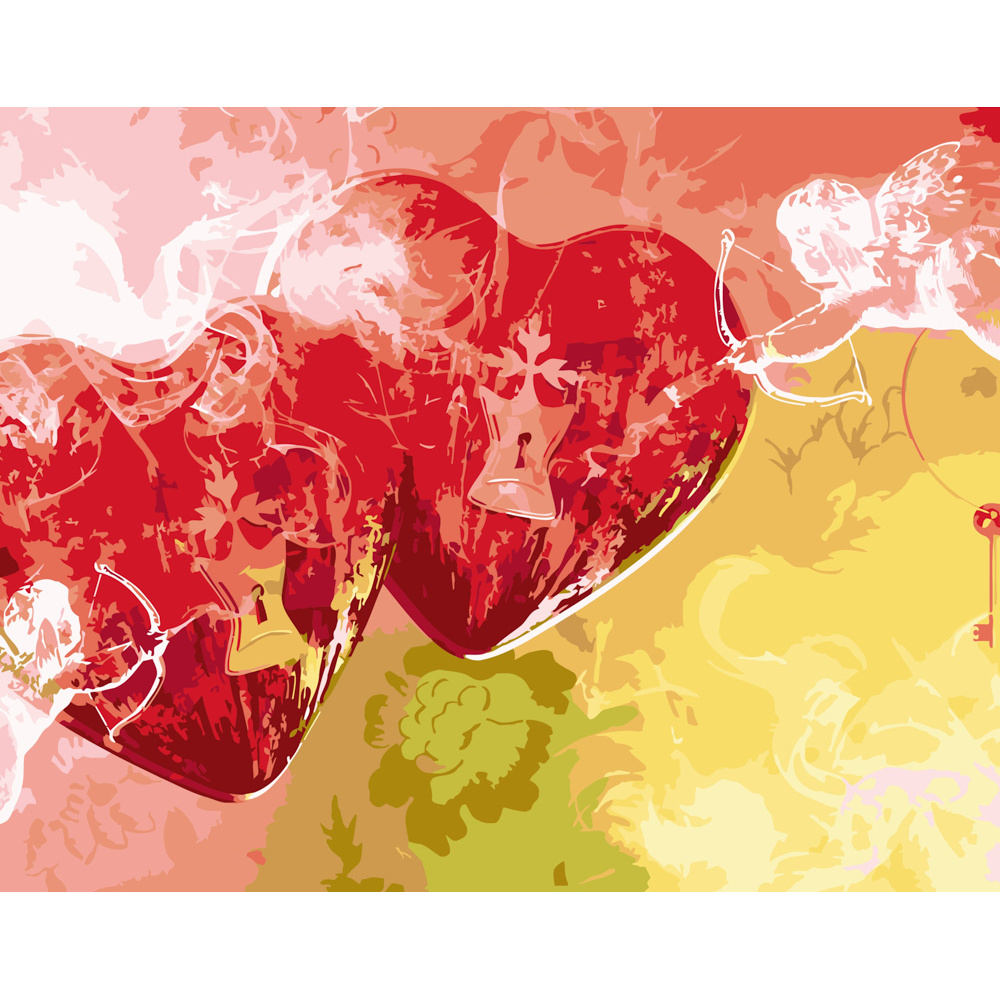 Картина за номерами ПРЕМІУМ Купідон