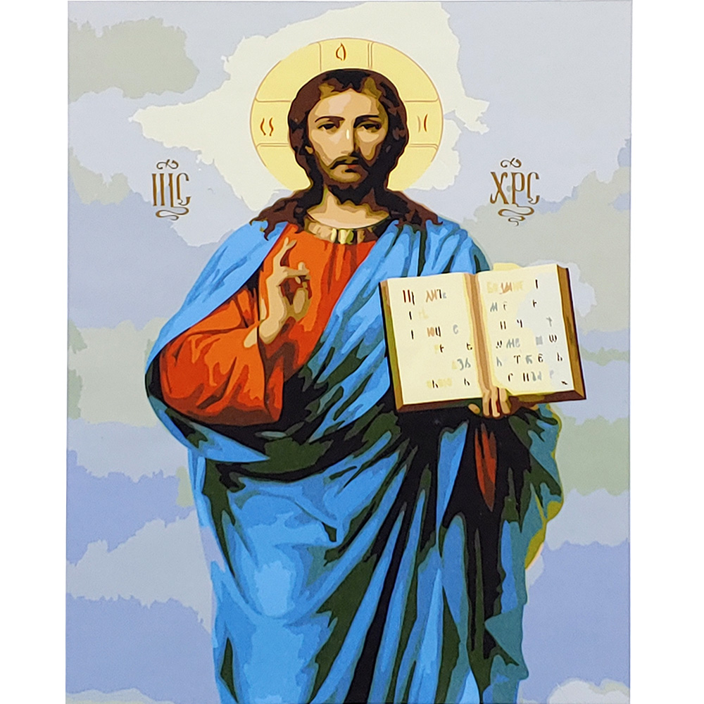 Картина за номерами ПРЕМІУМ Вседержатель з лаком