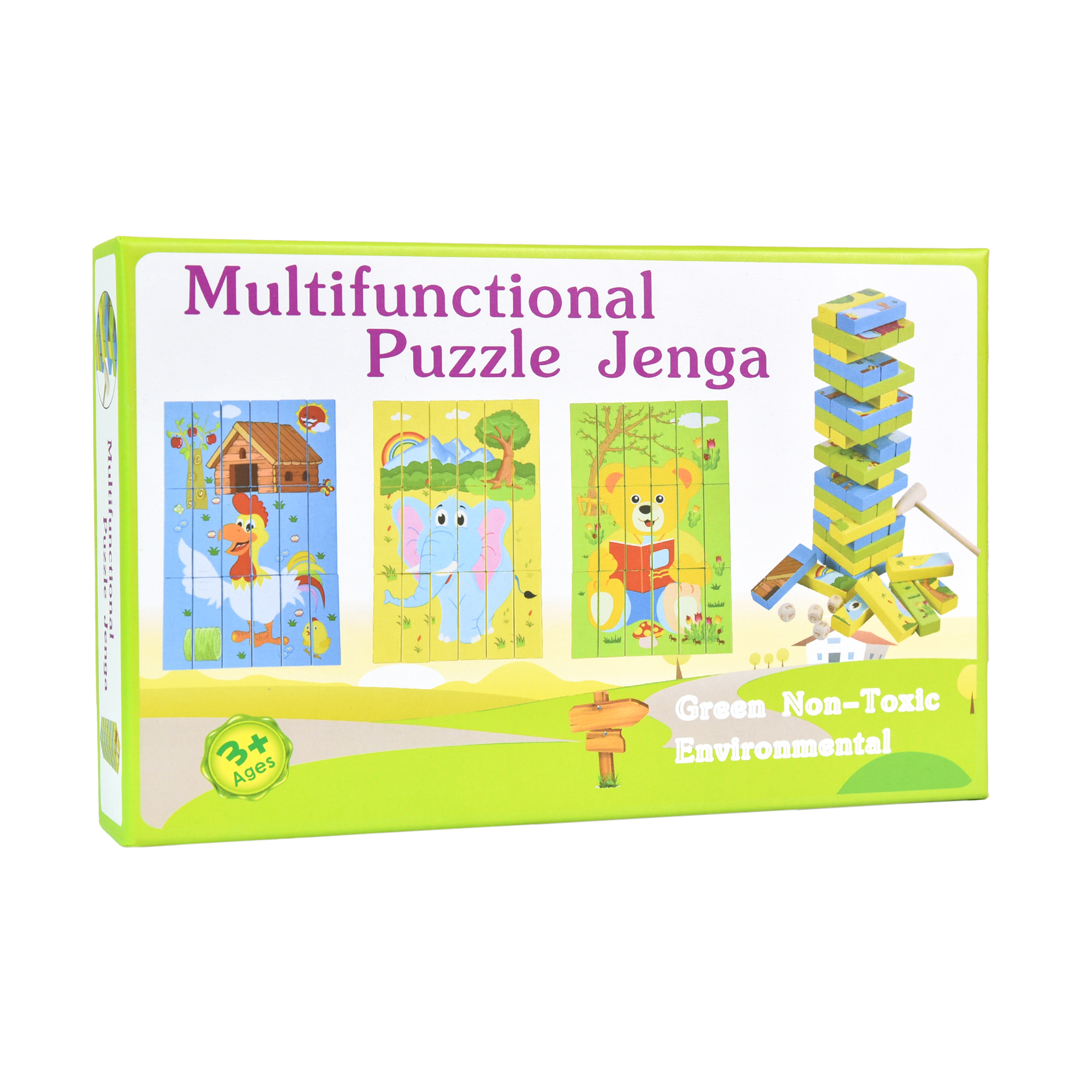 Дерев'яна джанга-пазл Multifunctional Puzzle Jenga (30980)
