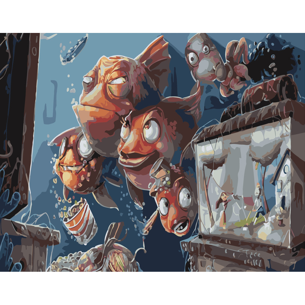 Картина по номерам ПРЕМИУМ Подводный мир