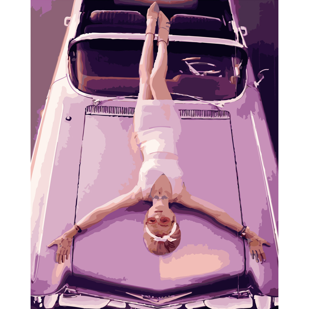 Картина за номерами ПРЕМІУМ Рожевий гламур