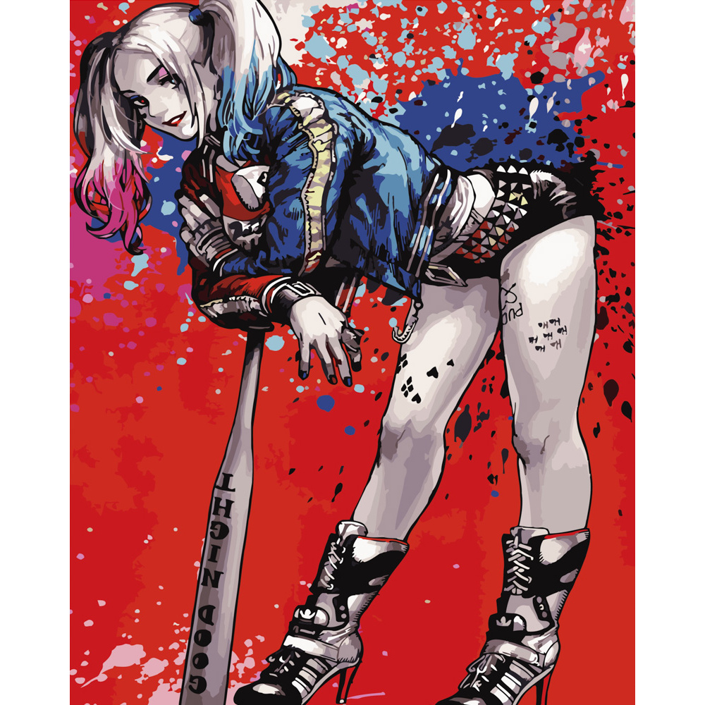 Картина по номерам ПРЕМИУМ Соблазнительная Харли