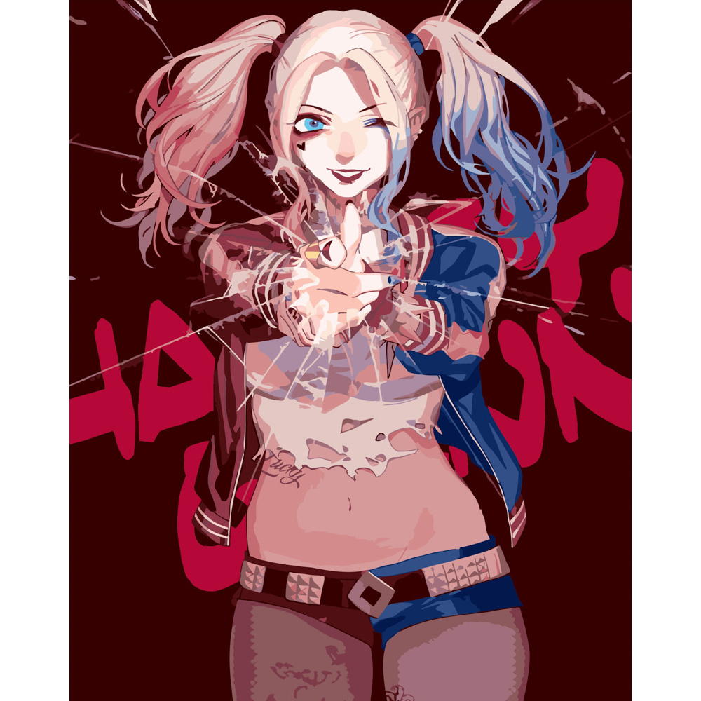 Картина за номерами ПРЕМІУМ Анімешна Харлі Квін