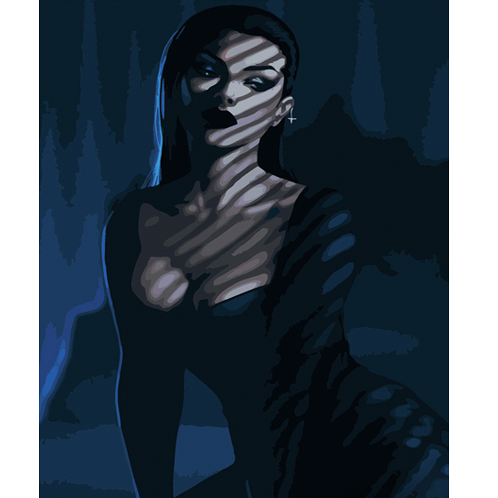 Картина за номерами ПРЕМІУМ Таємнича красуня