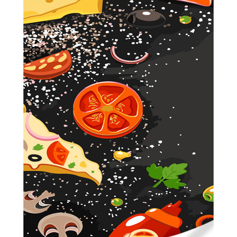Картина за номерами ПРЕМІУМ Піца