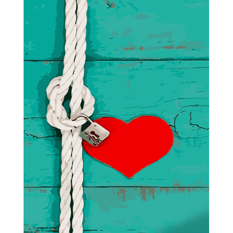 Картина за номерами ПРЕМІУМ Замок кохання з лаком