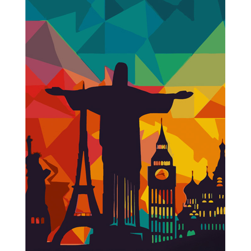 Картина за номерами ПРЕМІУМ Найвизначніші місця світу