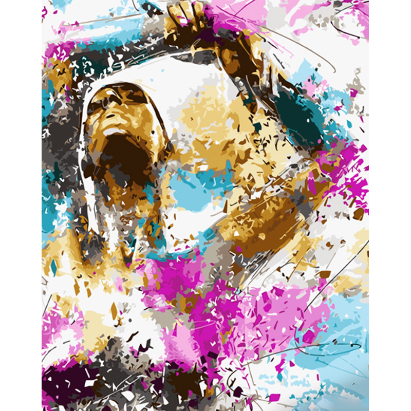 Картина по номерам ПРЕМИУМ Золотая акварель