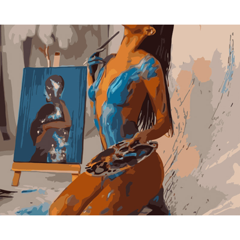 Body art with varnish size