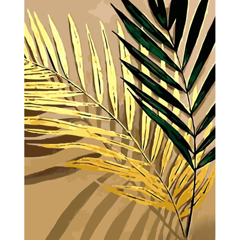 Gold und Grün mit Lack und Wasserwaage