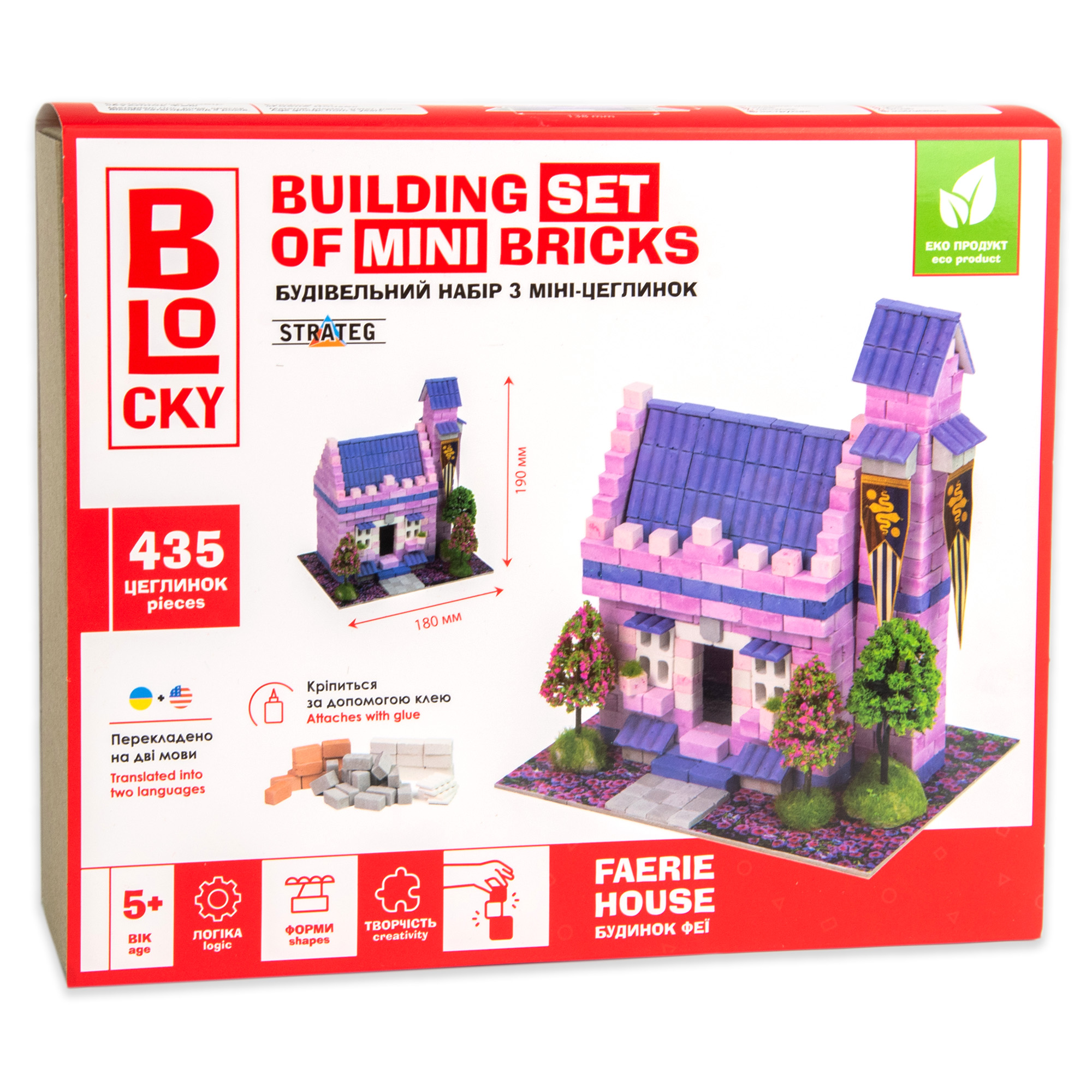 Будівельний набір для творчості з міні-цеглинок BLOCKY Будинок Феї (31020)