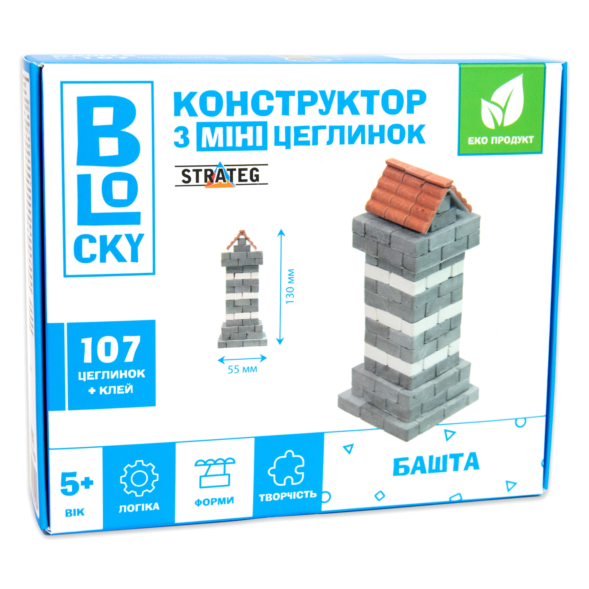 Будівельний набір для творчості з міні-цеглинок BLOCKY Башта (31022)