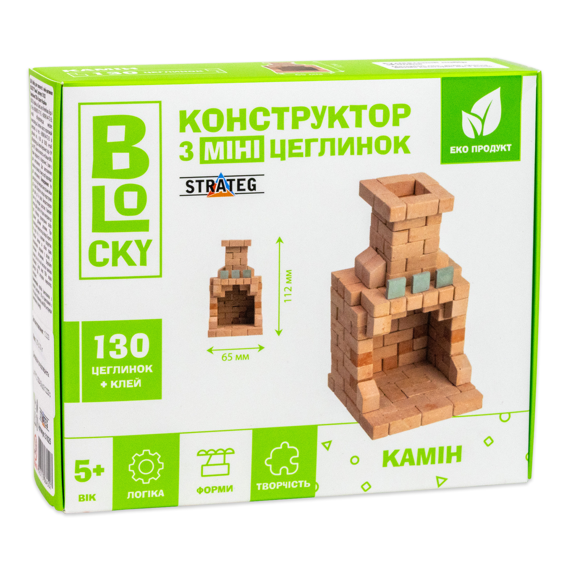 Будівельний набір для творчості з міні-цеглинок BLOCKY Камін (31025)