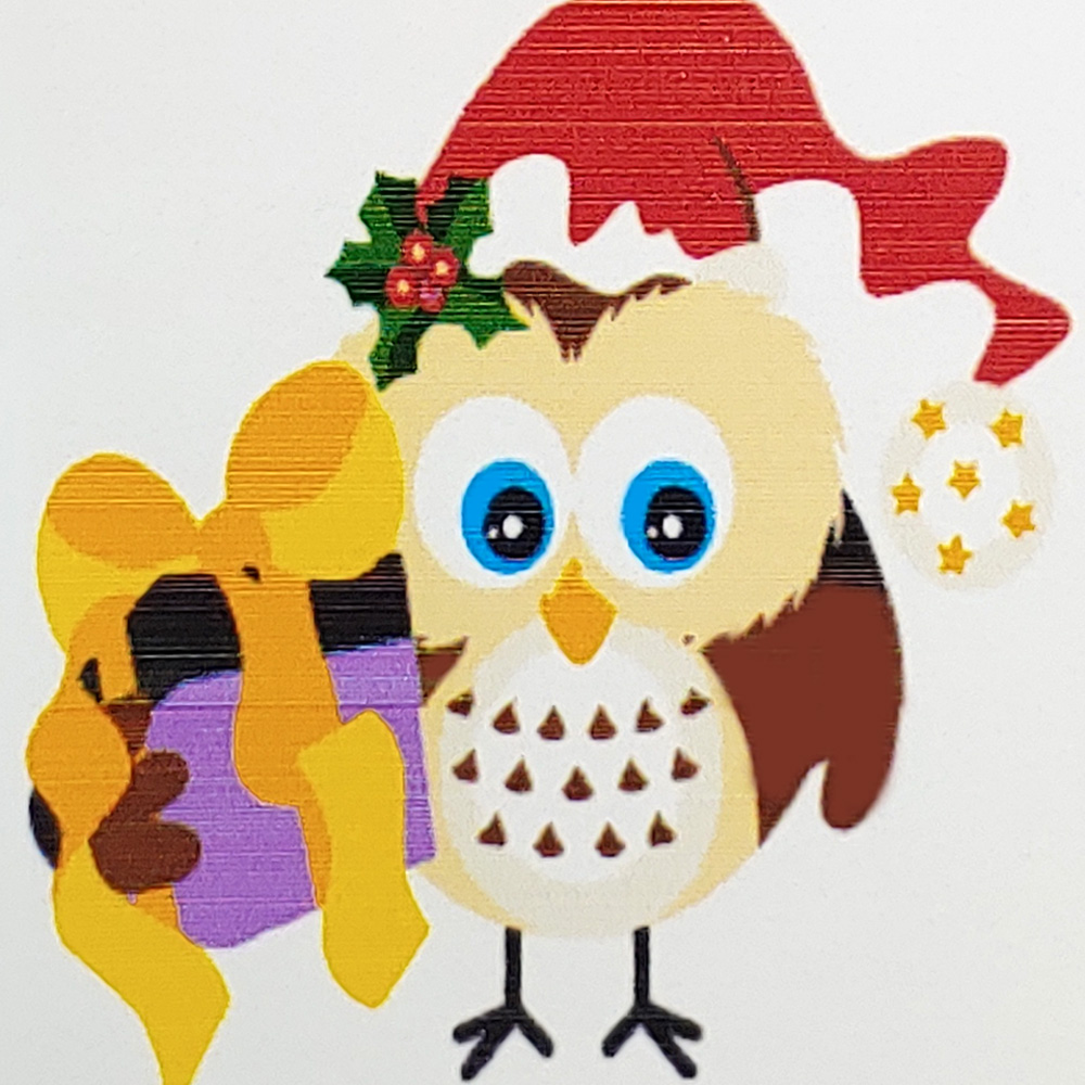 Картина за номерами Сова з подарунком