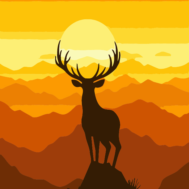 Картина за номерами Олень