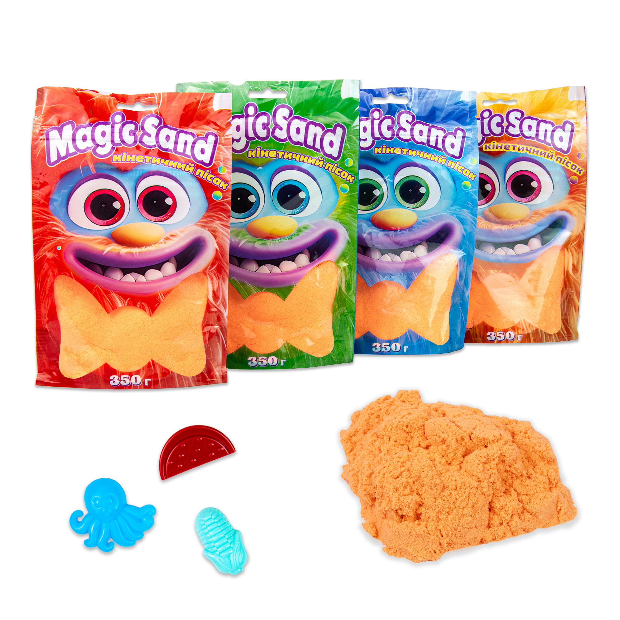 Кінетичний пісок Magic sand в пакеті 39402-7 помаранчевий, 0,350 кг