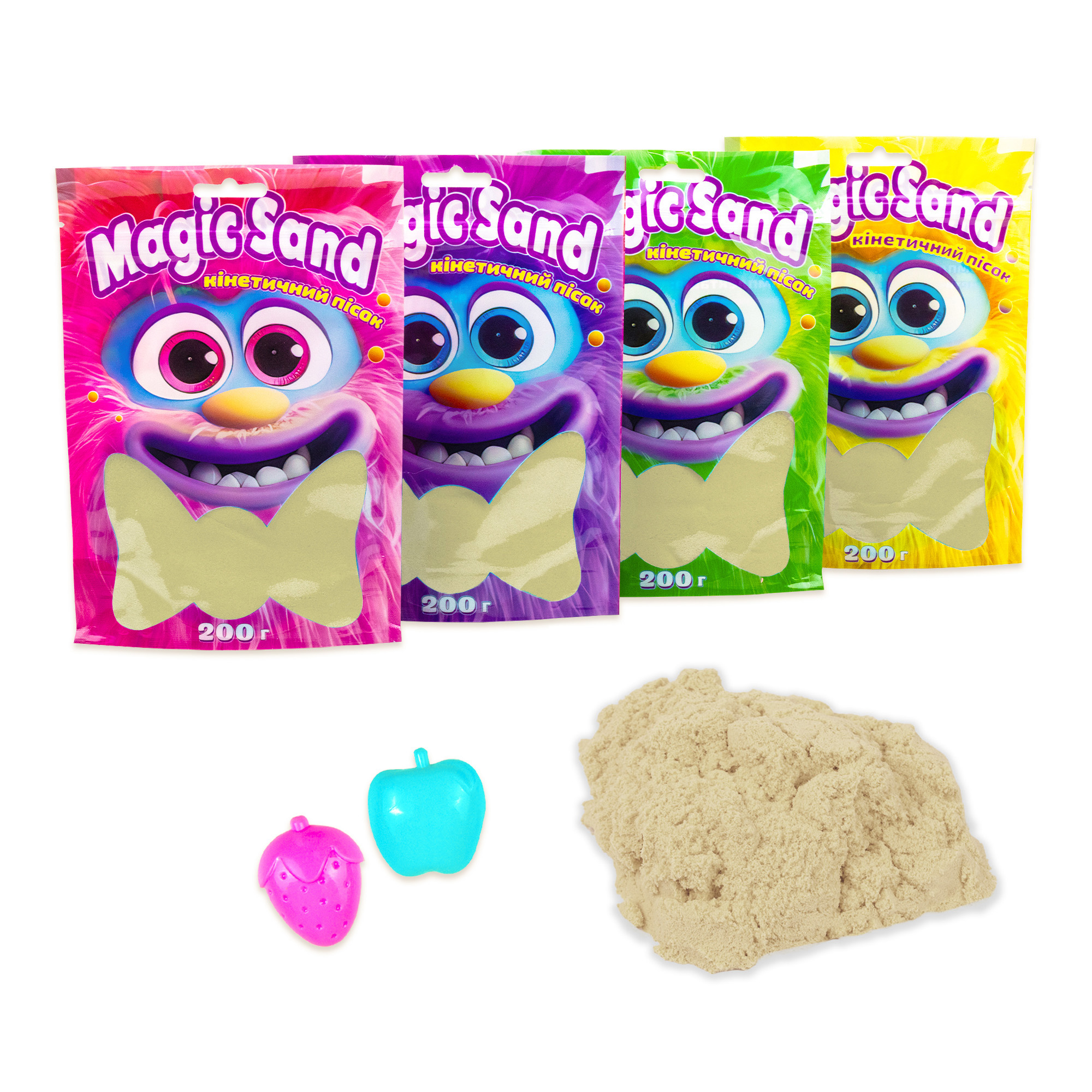 Кінетичний пісок Magic sand в пакеті 39401-1 класичний, 0,200 кг