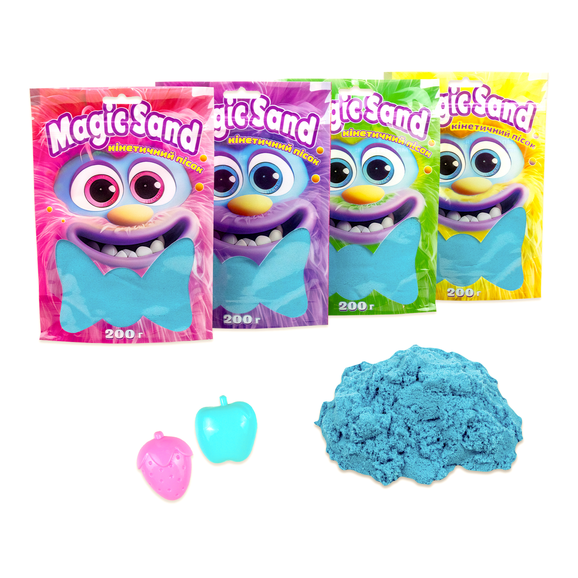 Кінетичний пісок Magic sand в пакеті 39401-3 блакитний, 0,200 кг
