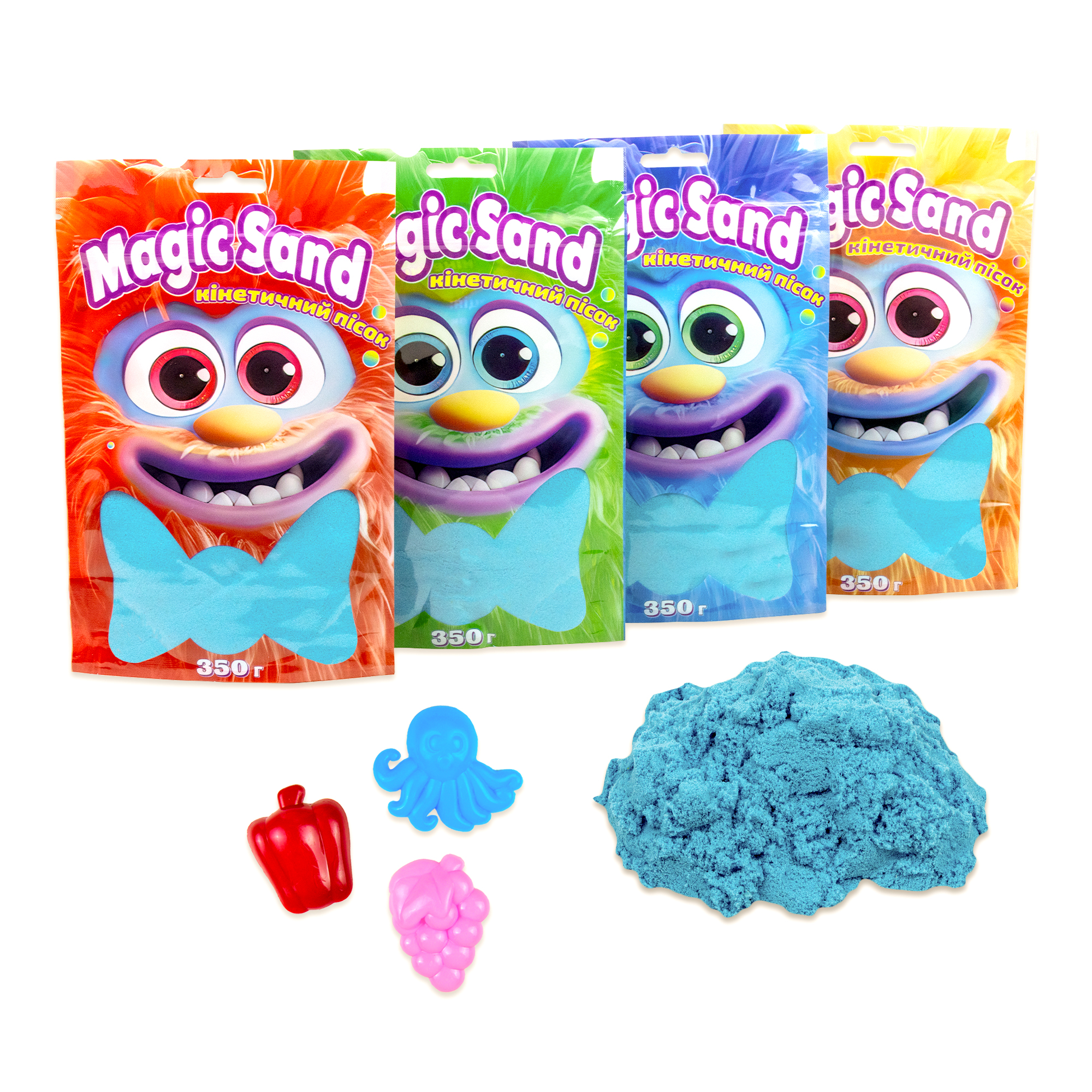 Кінетичний пісок Magic sand в пакеті 39402-3 блакитний, 0,350 кг