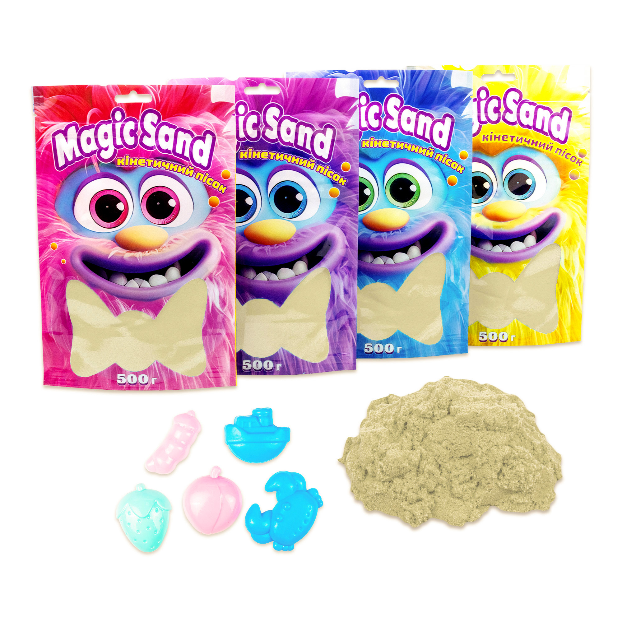 Кінетичний пісок Magic sand в пакеті 39403-1 класичний, 0,500 кг