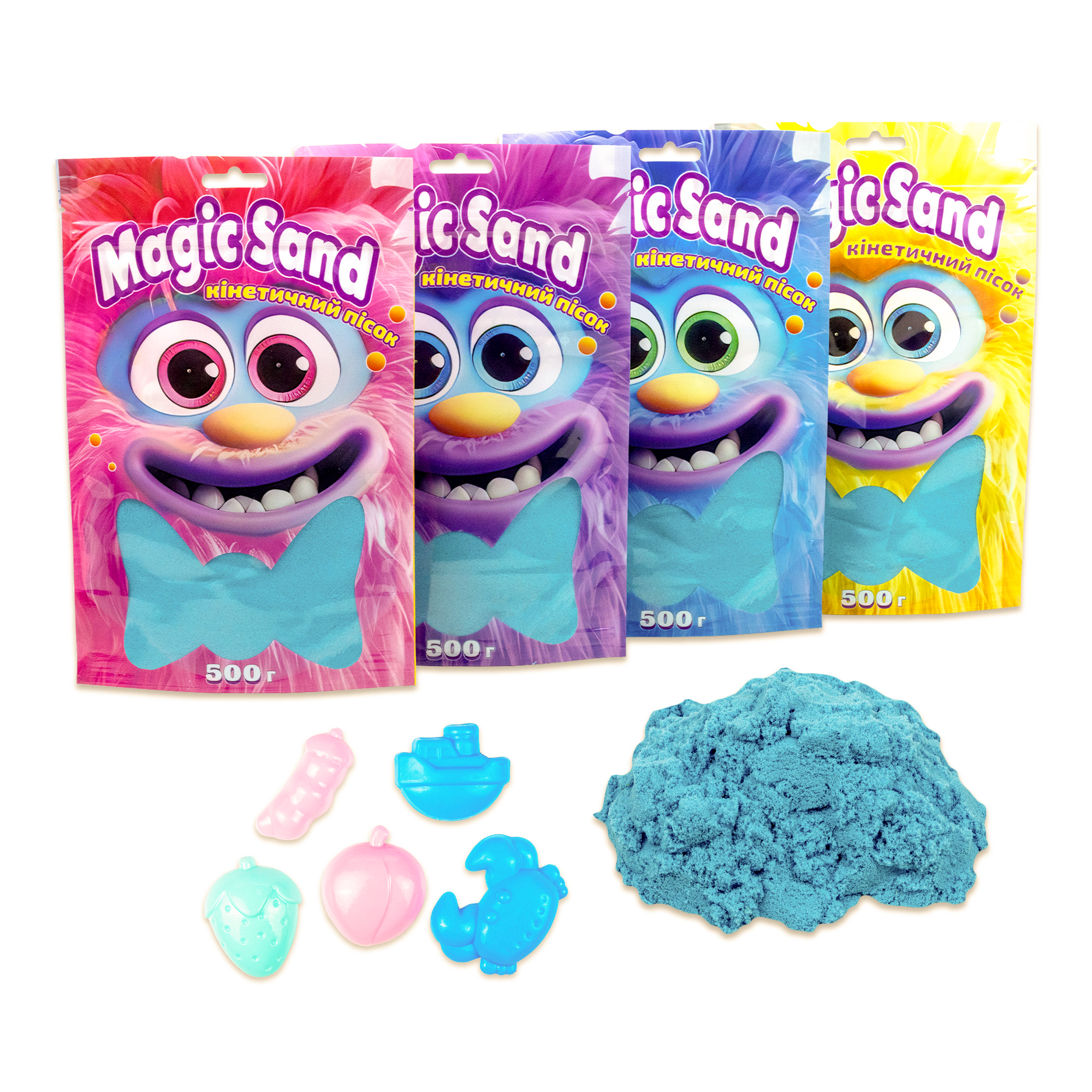 Кінетичний пісок Magic sand в пакеті 39403-3 блакитний, 0,500 кг