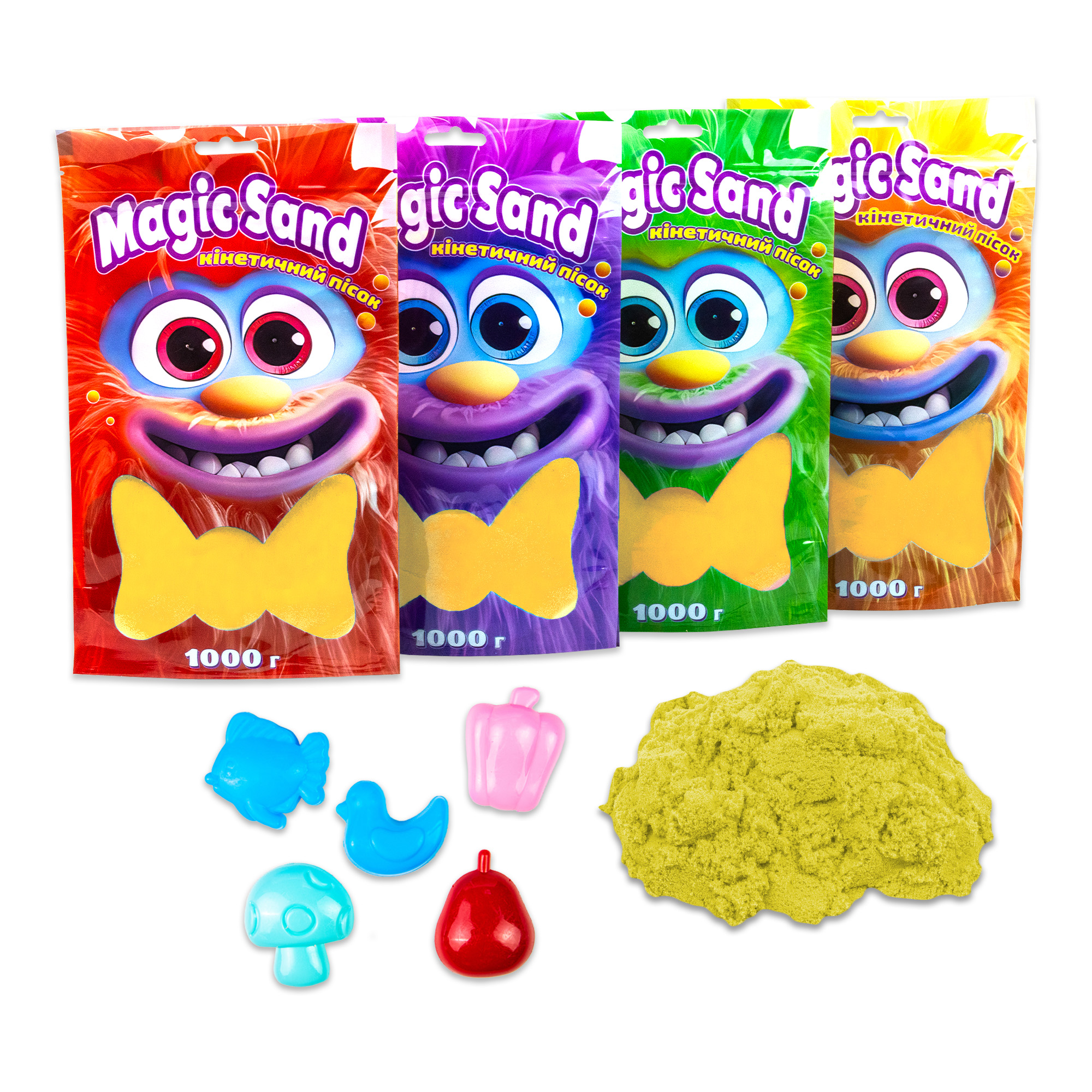 Кінетичний пісок Magic sand в пакеті 39404-5 жовтий, 1 кг