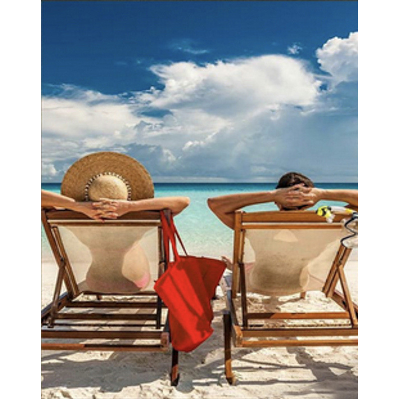 Алмазна мозаїка ПРЕМІУМ Відпочинок на пляжі