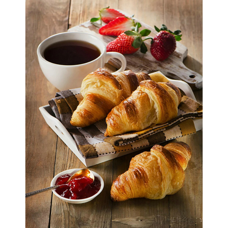 Алмазна мозаїка ПРЕМІУМ Ранкові круасани без підрамника