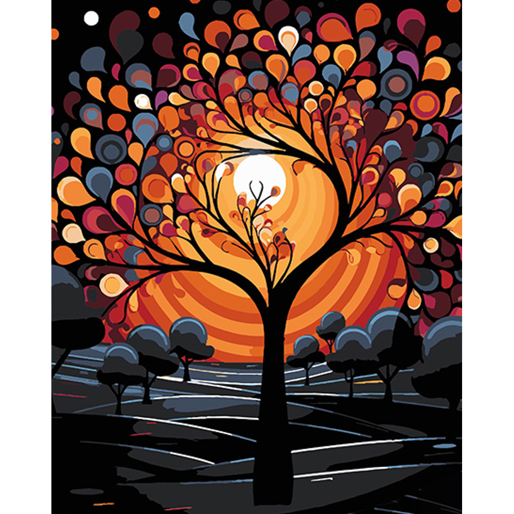 Mondlicht auf schwarzem Hintergrund,