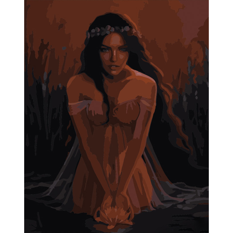 Картина за номерами Річкова фея