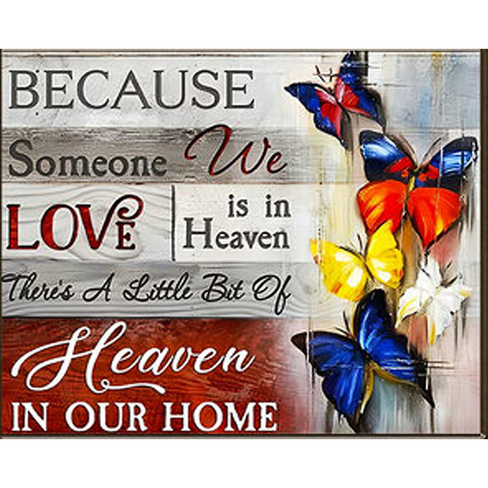 Алмазна мозаїка ПРЕМІУМ Постер з метеликами