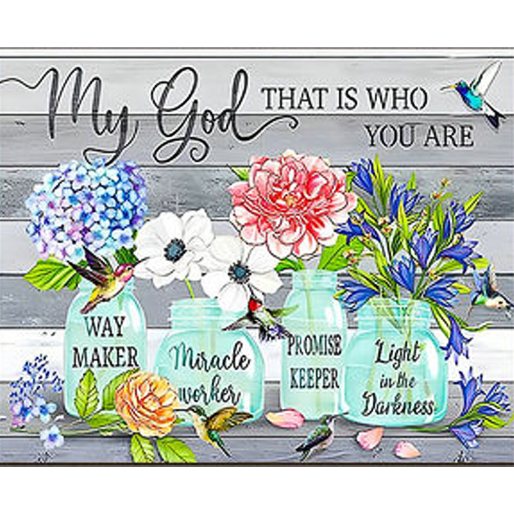 Алмазна мозаїка ПРЕМІУМ Чотири букети